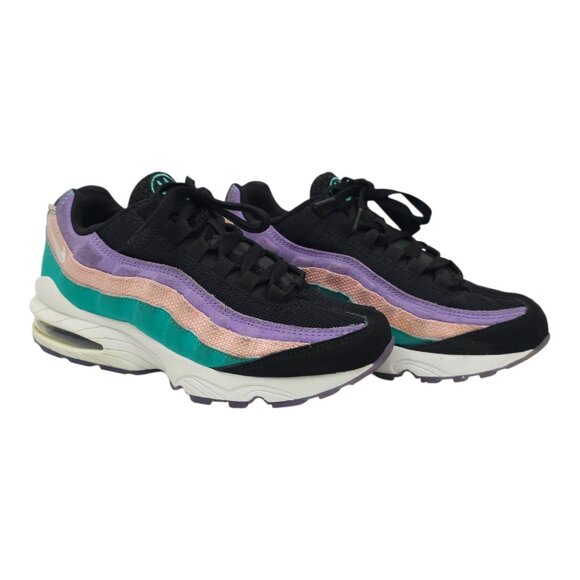 Nike Air Max 95 Have A Nike Day Size 6Y Womens 7.5 Black Jade Coral C15645-001 - Picture 2 of 13